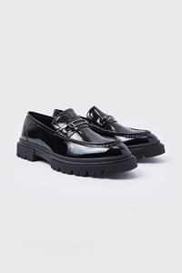 Boohoo Dikke Nepleren Loafers, Black