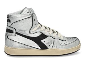 Diadora Heritage MI Basket silver used silver black Zilver 