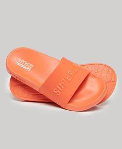Superdry Vrouwen Vegan Code Badslippers met Logo Oranje
