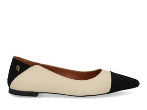 Babouche Becca 78 black light beig multi zwart 