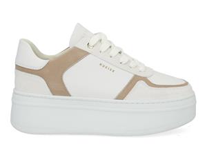 Nubikk Bayou platform white taupe Wit 