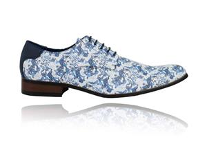 Lureaux Azure Bird Garden  - Handgemaakte Nette Schoenen Voor Heren