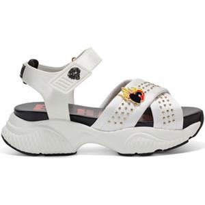 Ed Hardy Sandalen  Flaming sandal white