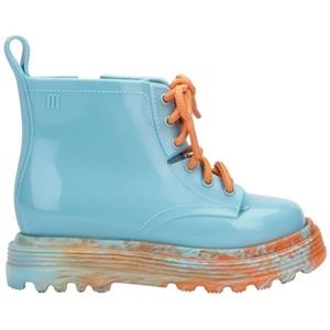 Melissa Laarzen  MINI Coturno Baby Boots - Orange/Blue