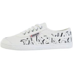 Kawasaki Sneakers  Graffiti Canvas Shoe 1002 White
