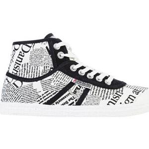 Kawasaki Sneakers  News Paper Canvas Boot K202413 1002 White
