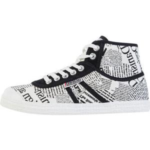 Kawasaki Sneakers  News Paper Canvas Boot K202413-ES 1002 White