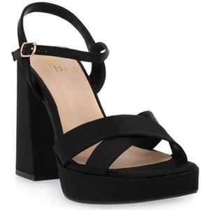 Alma en Pena Sandalen  SATIN BLACK