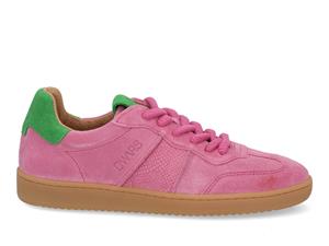 DWRS label Poona pink green Roze 