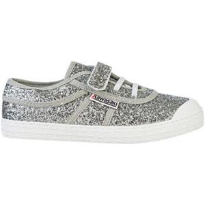 Kawasaki Sneakers  Glitter Kids Shoe W/Elastic K202586 8889 Silver
