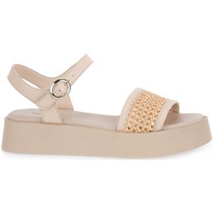 Frau Sandalen  RAFIA MACRAME ECRU
