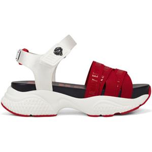 Ed Hardy Sandalen  Overlap sandal red/white