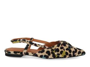 Babouche Sofie 2 kum leopardo multi bruin 