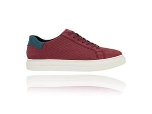 Lureaux Red Essential Sneakers  - Handgemaakte Nette Schoenen Voor Heren