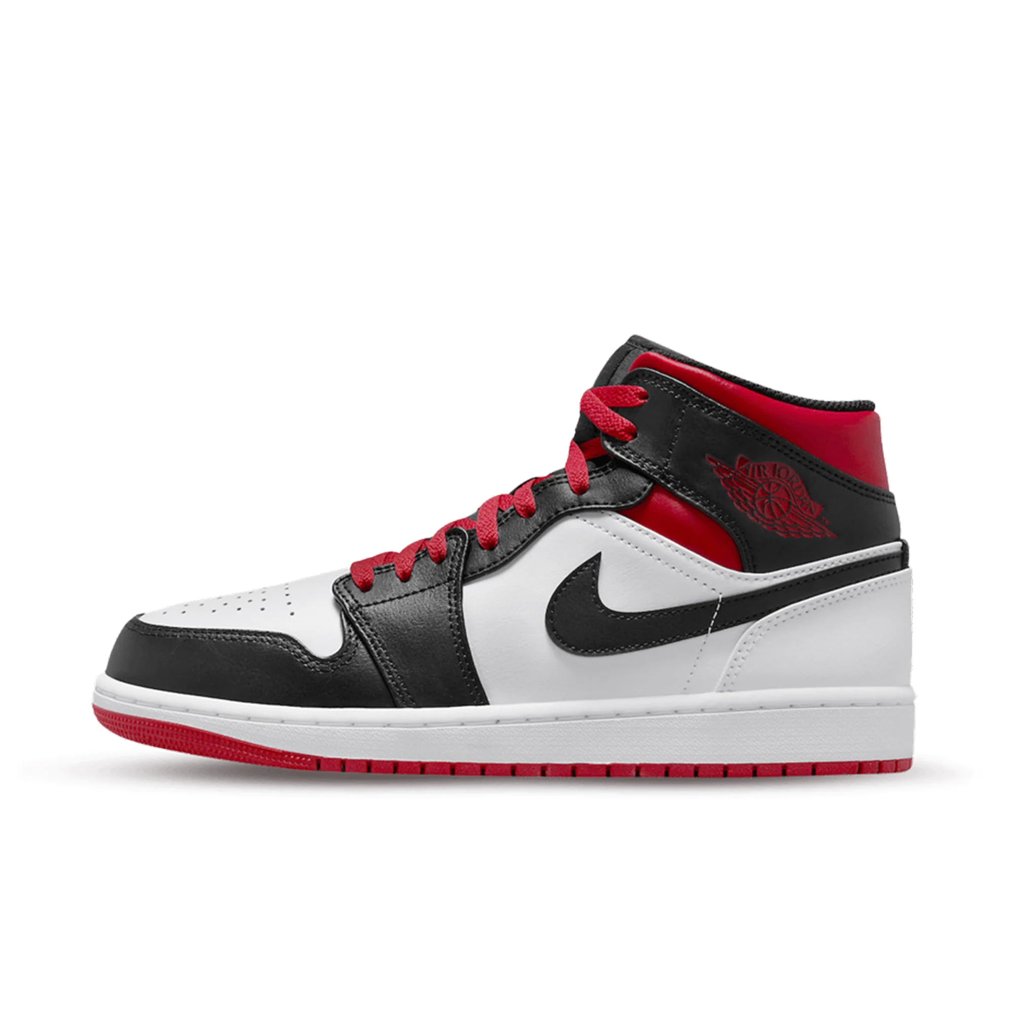 Nike Air jordan 1 mid gym red black toe (gs)