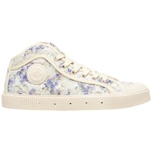 Sanjo Sneakers  K100 Wild Flowers - Ecru/Lilac