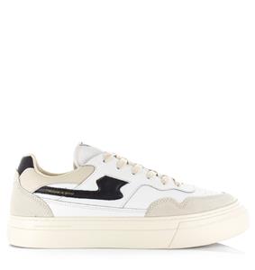 Stepney workers club S.w.c pearl s-strike leather zwart lage sneakers unisex