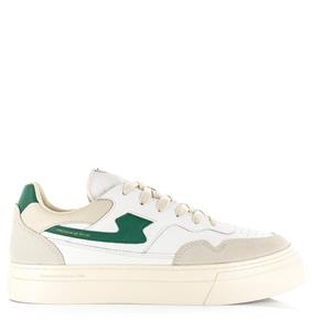Stepney workers club S.w.c pearl s-strike leather groen lage sneakers unisex