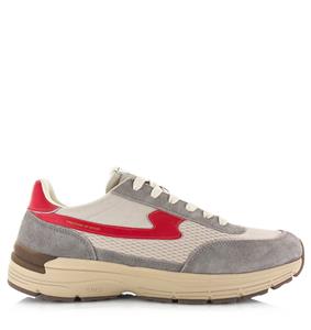 Stepney workers club S.w.c osier s-strike geo-merged grey red lage sneakers unisex