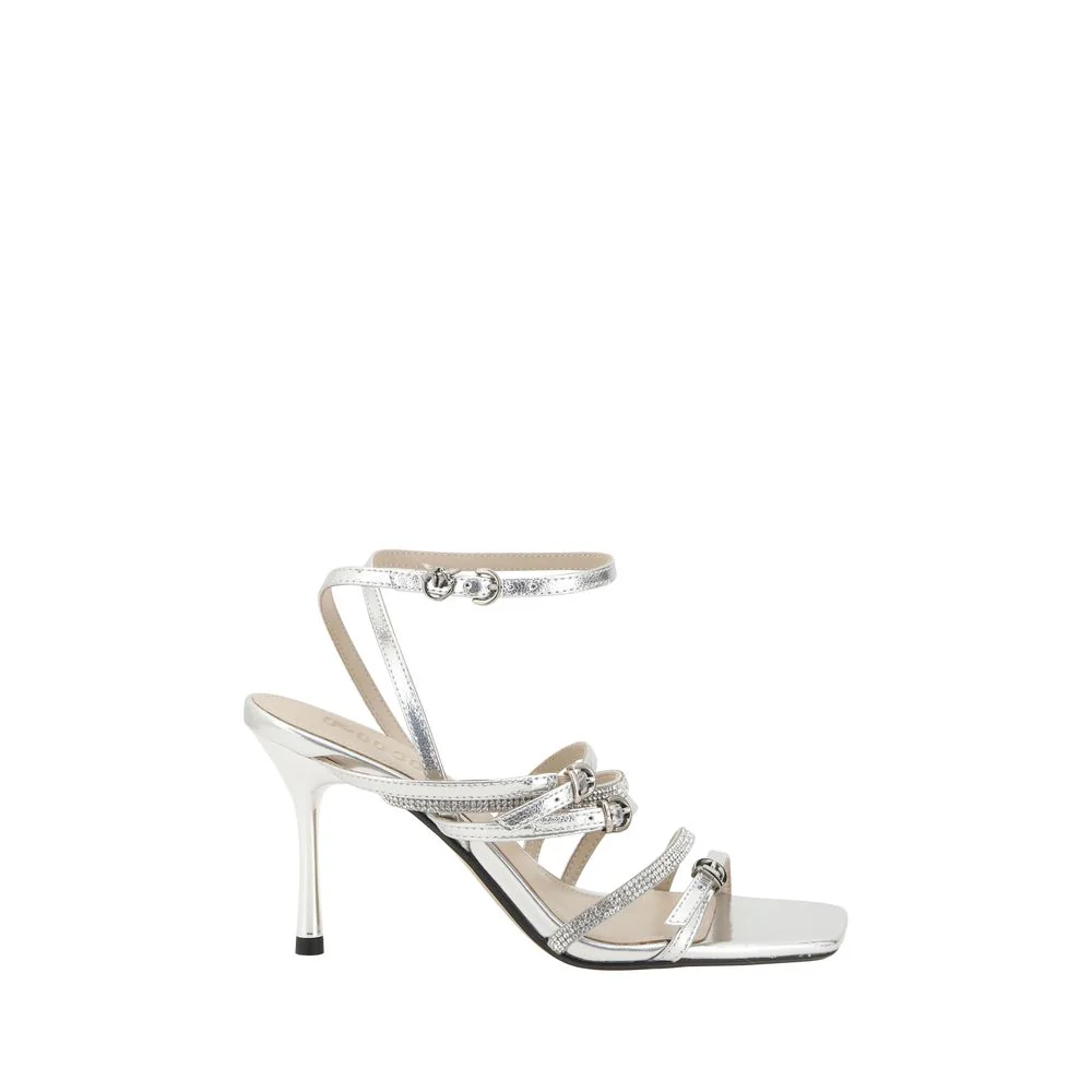 Pinko Lisa sandalen met elegante hak en aansluitbanden