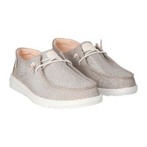 HEYDUDE Wendy Metallic Sparkle Slip-On Sneakers Dames