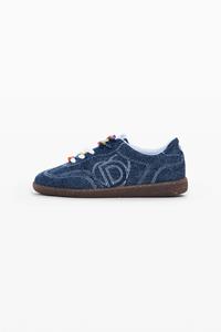 Desigual Denim logo sneakers - BLUE