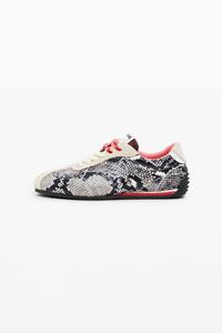 Desigual Slangenprint sneakers - WHITE