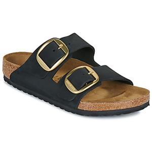 Birkenstock Slippers  Arizona Big Buckle LENB Black (gold)
