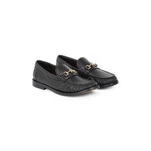 Tommy Hilfiger Loafers SOFT LEATHER HORSEBIT LOAFER , blokhak, businessschoen, slipper met th-sieraad
