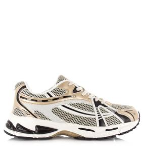 S C Sneakers Run Gold Goud Mesh Lage sneakers Dames