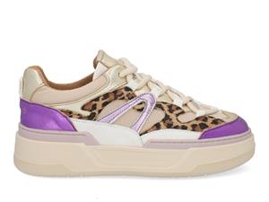 DWRS label Walton leopard sand purple Multi 