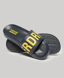 Superdry Vrouwen Vegan Code Core Badslippers Blauw