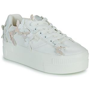 Buffalo Plateausneakers PAIRED BUTTERFLY , veterschoen, vrijetijdsschoen, lage schoen met vlinder-decoratie