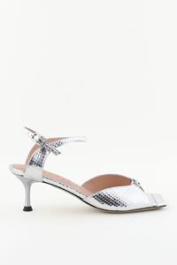 Morobe sandalen Grace Logo 92 zilver python