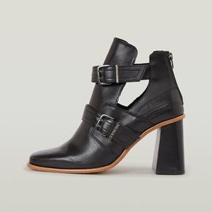 G-Star RAW Ringer Mid Strap Lederen Boots - Zwart - Dames