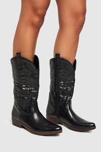 Boohoo Western Laarzen, Black