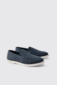 Boohoo Saddle Loafers, Navy