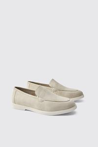 Boohoo Saddle Loafers, Stone