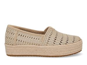 Toms 10021921 valencia basket weave champagne