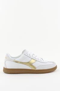 Diadora Heritage sneakers Trainer Dore met metallic 501.182420 wit
