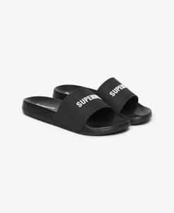 Superdry Mannen Badslippers met Logo Zwart