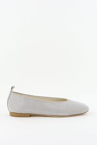 Odare ballerina's Agata met studs grey