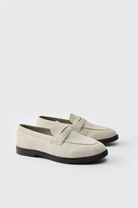 Boohoo Saddle Loafers, Stone
