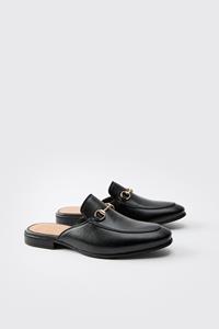 Boohoo Loafers Met Open Rug, Black