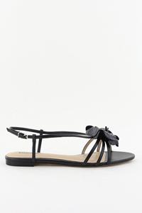Lola Cruz sandalen met bloem zwart