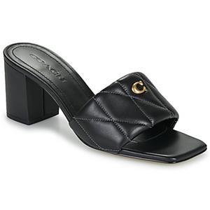 Coach Slippers  QUILTED BLOCK HEEL SANDAL