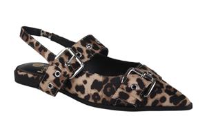 La Strada 2401899-4191 leopard dames instappers gekleed