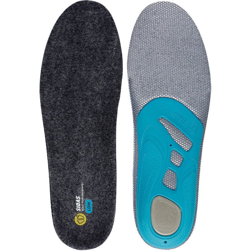 Sidas 3Feet Merino Low inlegzolen voor skischoenen, 30-31