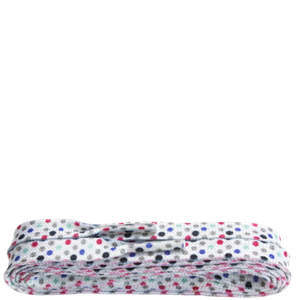 Shoestring Veters - Wit met Polka Stippen