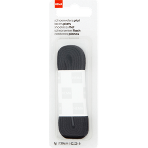 HEMA Schoenveter Plat 120 Cm (zwart)